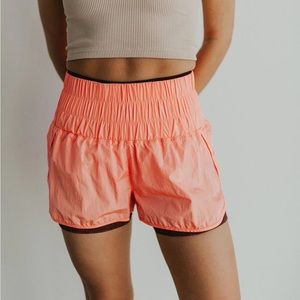 Papaya Punch Free People The Way Home Shorts